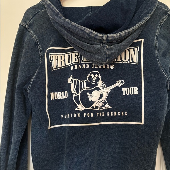 True Religion Indigo Graphic Hoodie - Picture 1 of 6